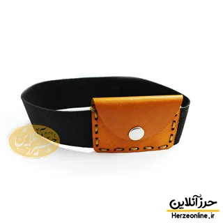 بازوبند حرز امام جواد (ع) | چرم اصل طرح توکان دستدوز