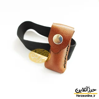 بازوبند حرز امام جواد (ع) | چرم اصل دستدوز طرح آراد