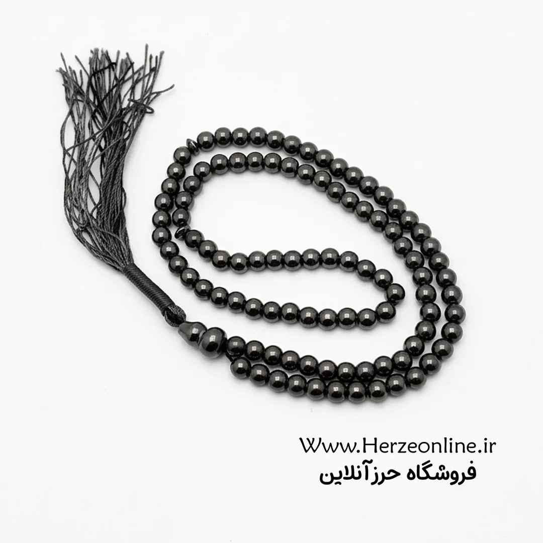 تسبیح حدید صینی 101 دانه 4 میل خوش تراش